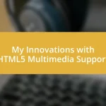 My Innovations with HTML5 Multimedia Support